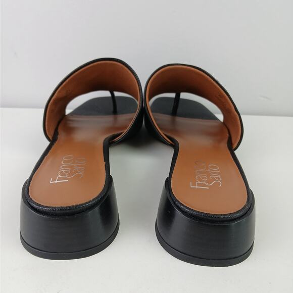 Franco Sarto SZ 8W Loran Black Leather Sandal NWOT - Picture 3 of 7